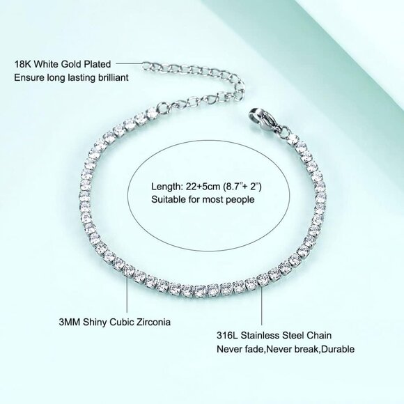 Ankle Bracelets for Women,18K Gold Plated Anklet for Women Cute Gold Anklets for - Picture 6 of 7